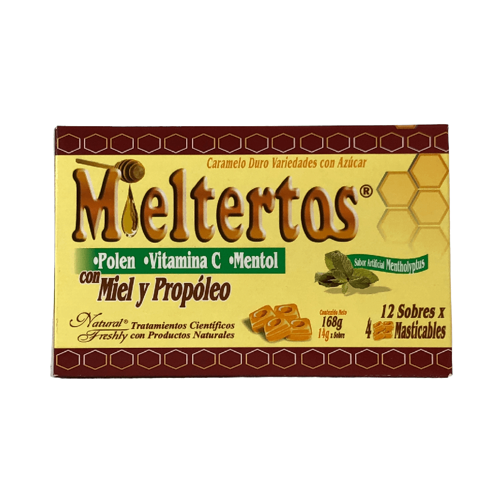 Mieltertos Mentholyptus Pastillas Masticables Sobre Caja X 12 Und (Natural Freshly)