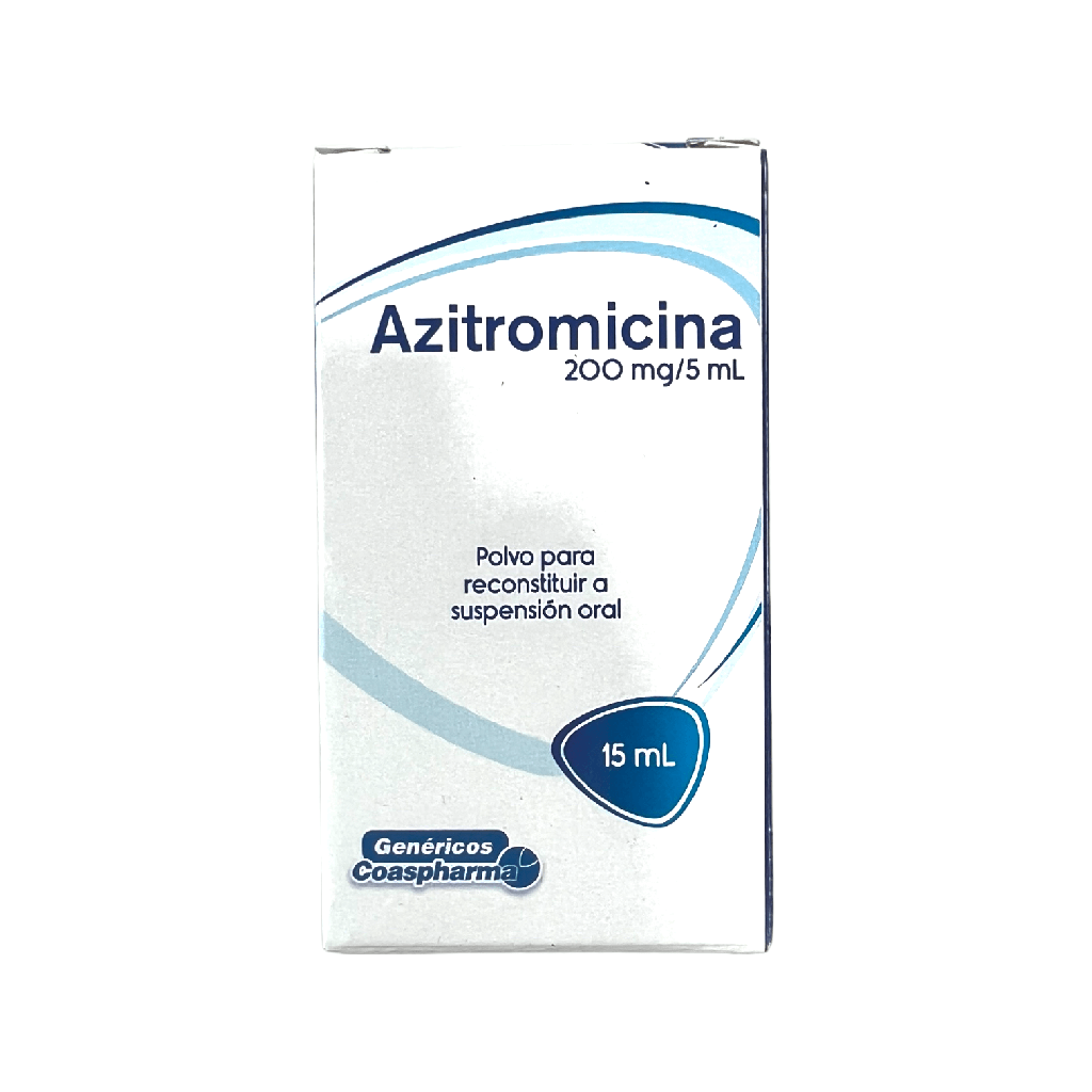 Azitromicina 200 Mg/5 Ml Polvo Suspension Oral Fco X 15 Ml Und (Coaspharma)