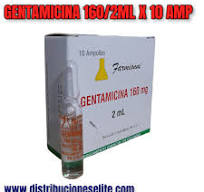 Gentamicina 160 Mg Solucion Inyectable 2 Ml Caja x 10 Ampollas (Farmionni)