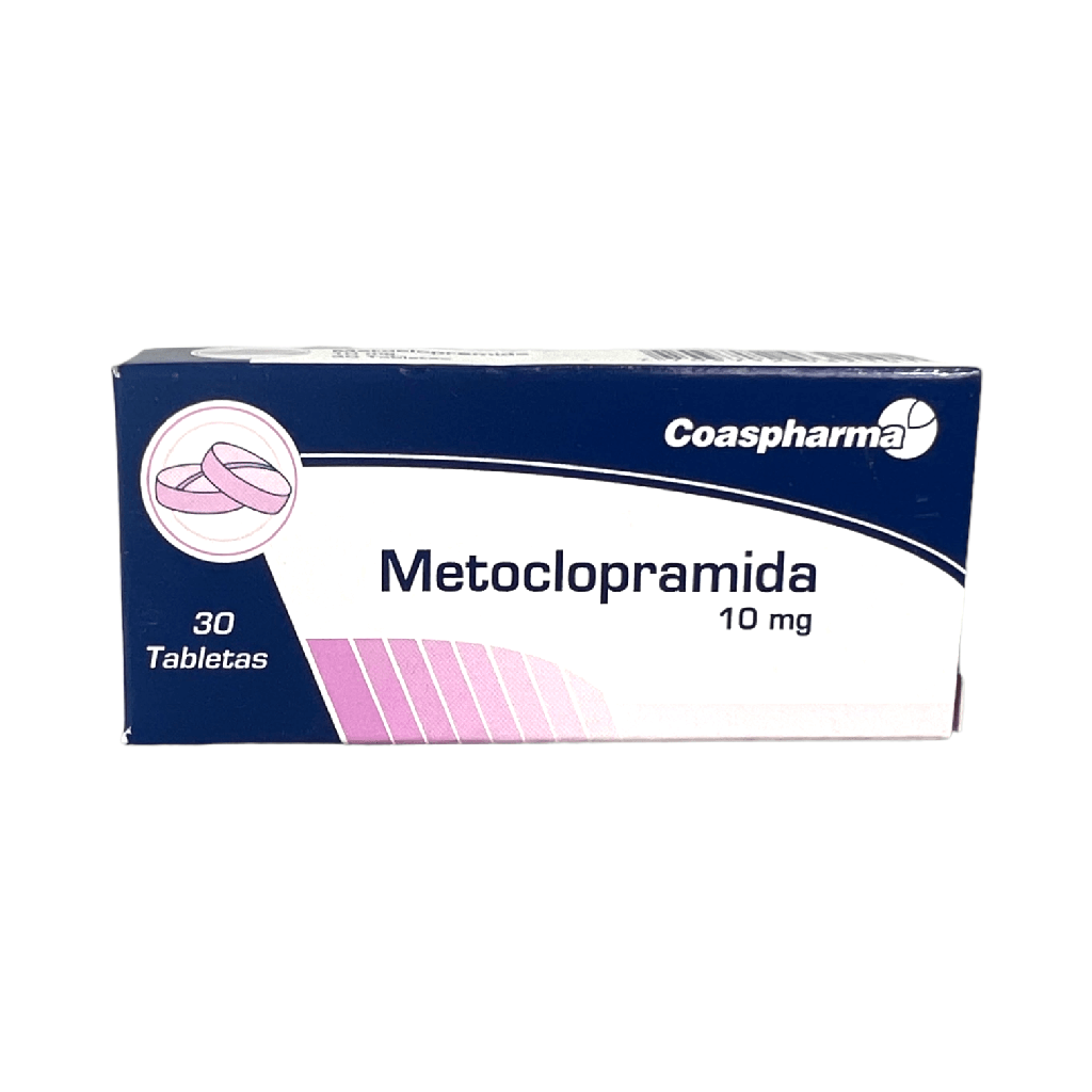 Metoclopramida 10 Mg Caja x 30 Tabletas Und (Coaspharma)