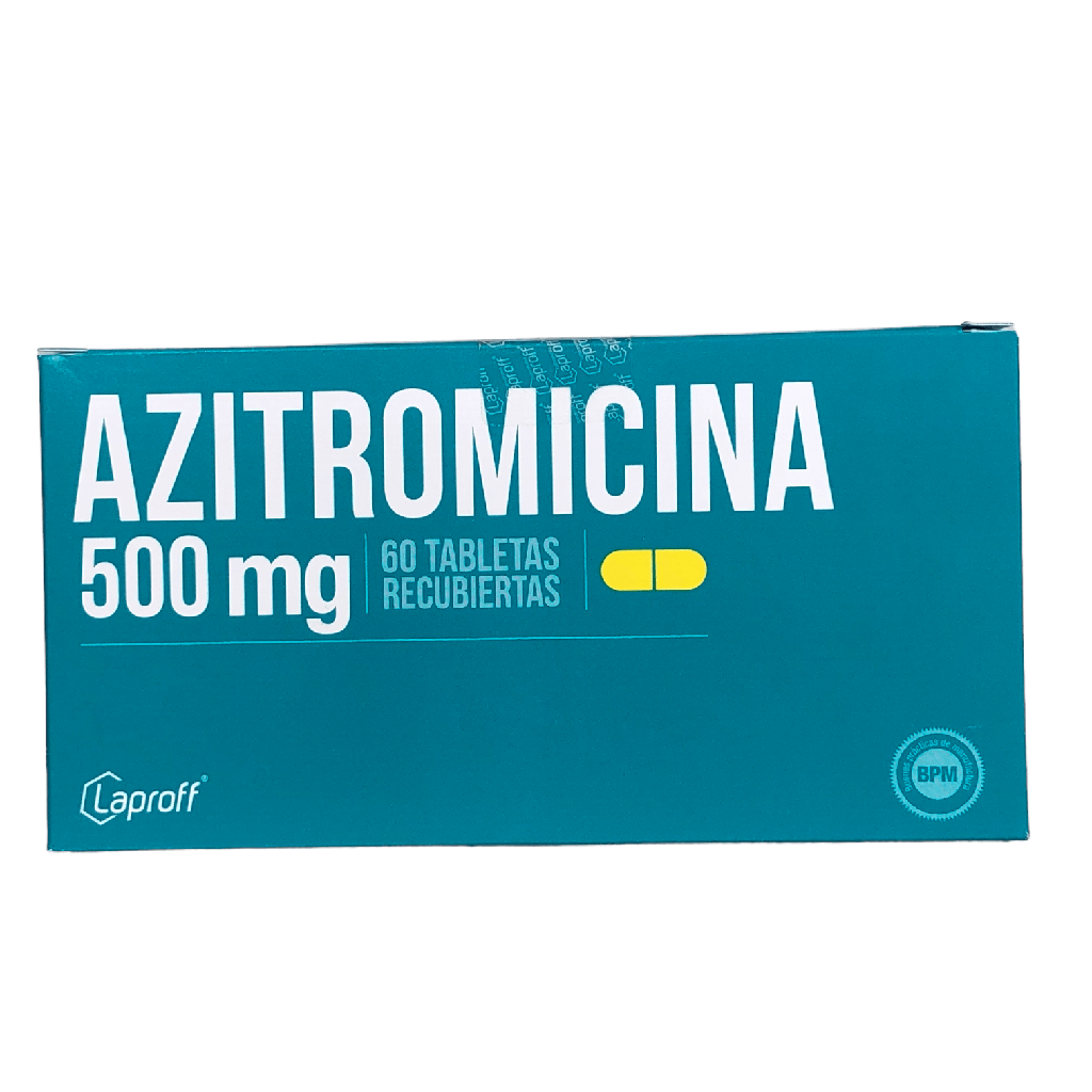 Azitromicina 500 Mg Caja x 60 Tabletas Und (Laproff)