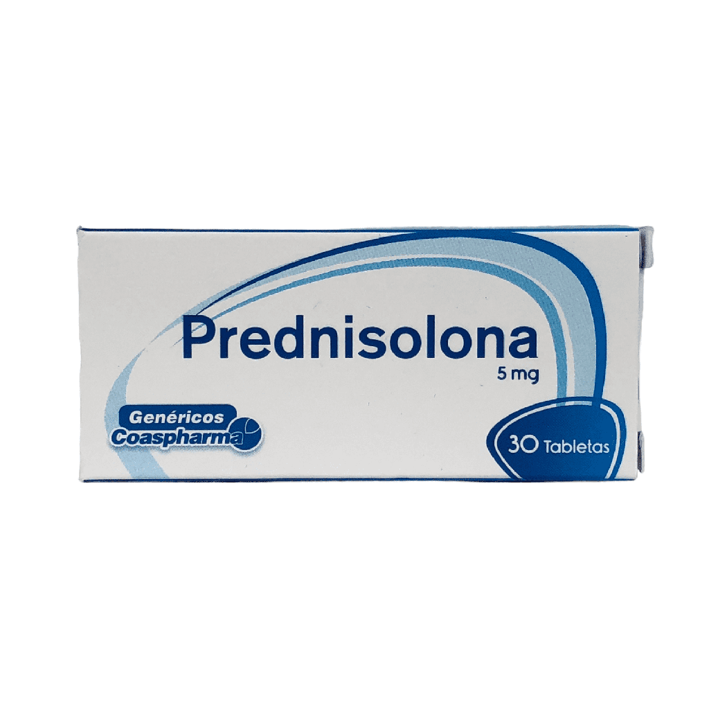 Prednisolona 5 Mg Caja x 30 Tabletas Und (Coaspharma)