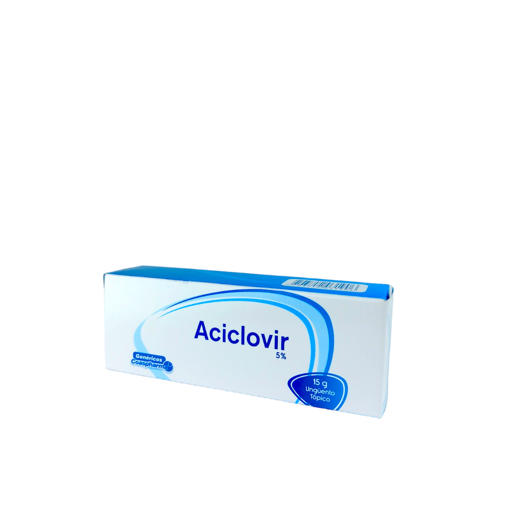 Aciclovir 5 % Unguento Topico Tubo x 15 Gr Und (Coaspharma)