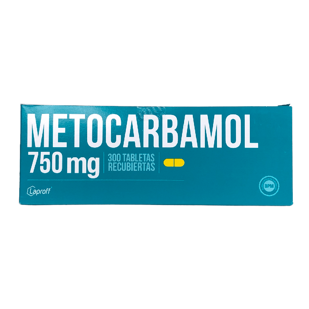 Metocarbamol 750 Mg Caja x 300 Tabletas Und (Laproff)