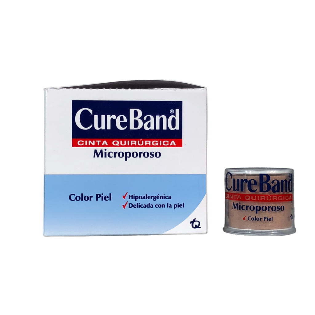 Micro Cureband Piel Cinta Quirurgica 1/2 Pulg X 3 Yardas Carrete X 1 Und (Tecnoquimicas)