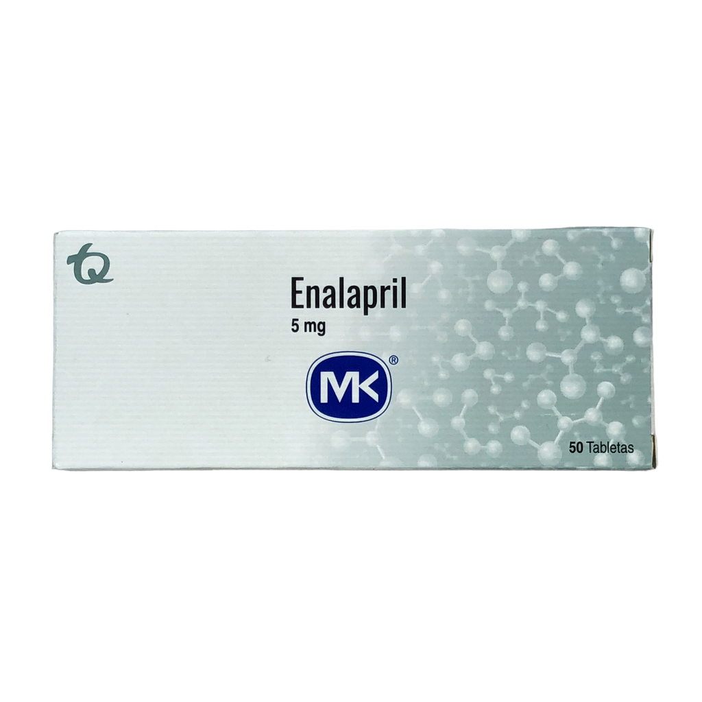 Enalapril 5 Mg Caja x 50 Tabletas Und (Tecnoquimicas)