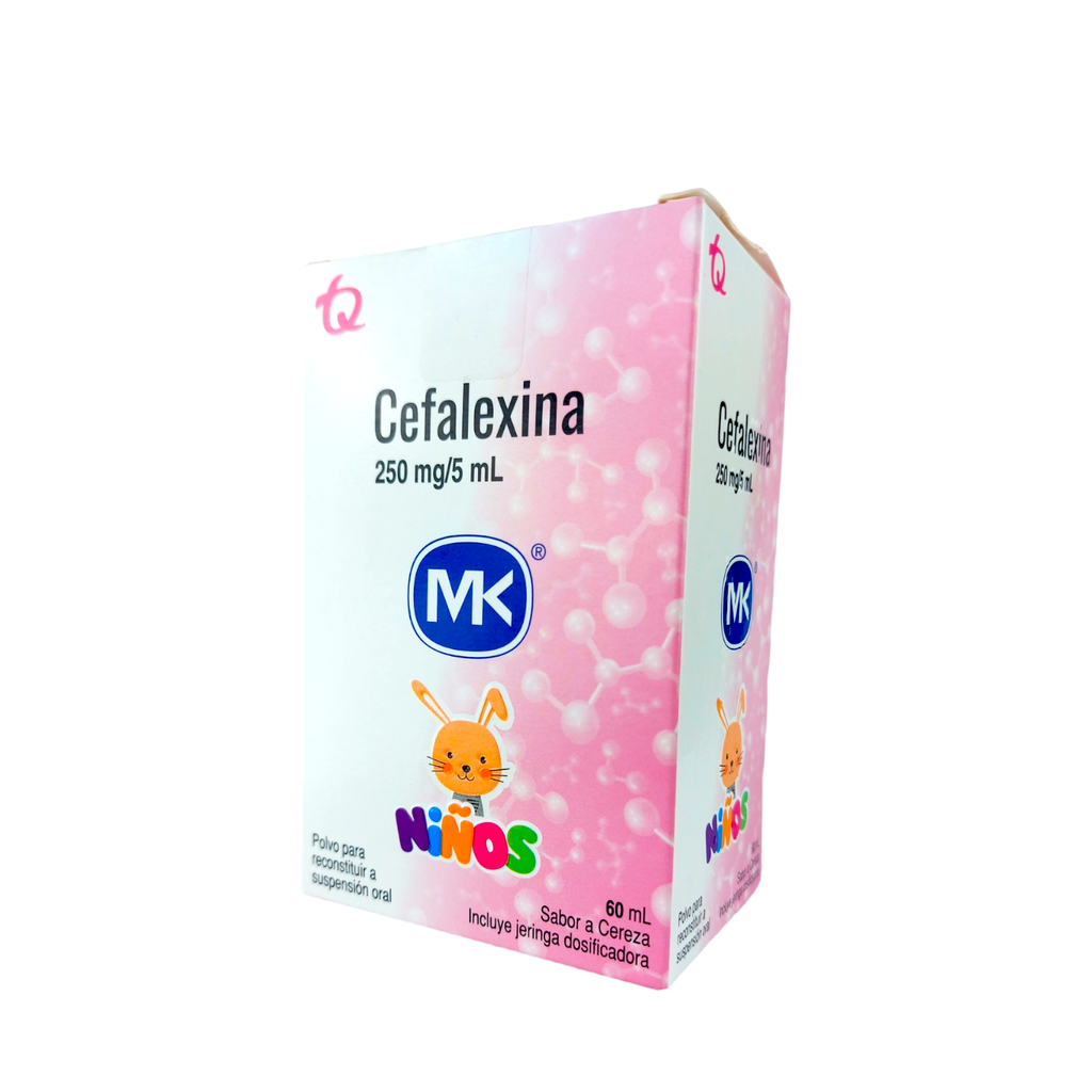 Cefalexina 250 Mg/5 Ml Polvo Suspension Oral Frasco x 60 Ml Und (Tecnoquimicas)