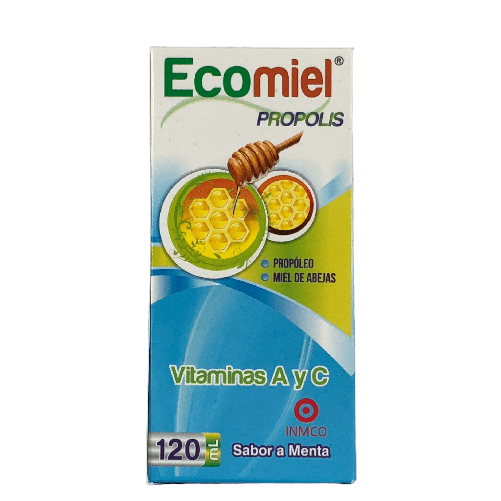 Ecomiel Propolis Para Adultos Sabor A Menta Frasco 120 Ml Und (Comerlat)