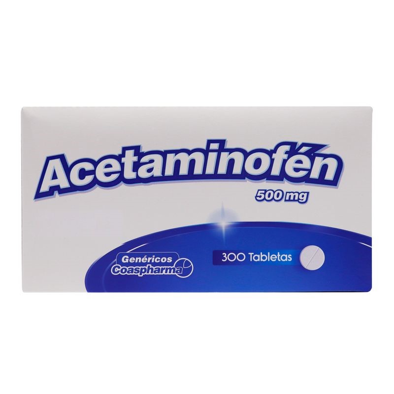 Acetaminofen 500 Mg Caja x 300 Tabletas Und (Coaspharma)