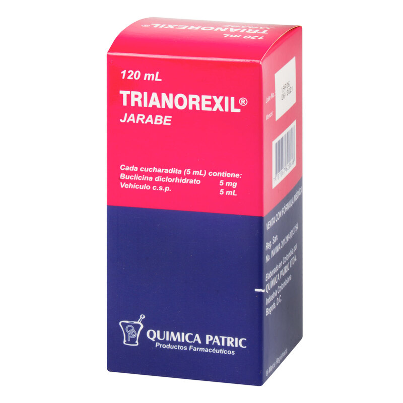 Trianorexil (Buclizina) 5 Mg/5 Ml Jarabe Frasco x 120 Ml Und (Quimica Patrics)