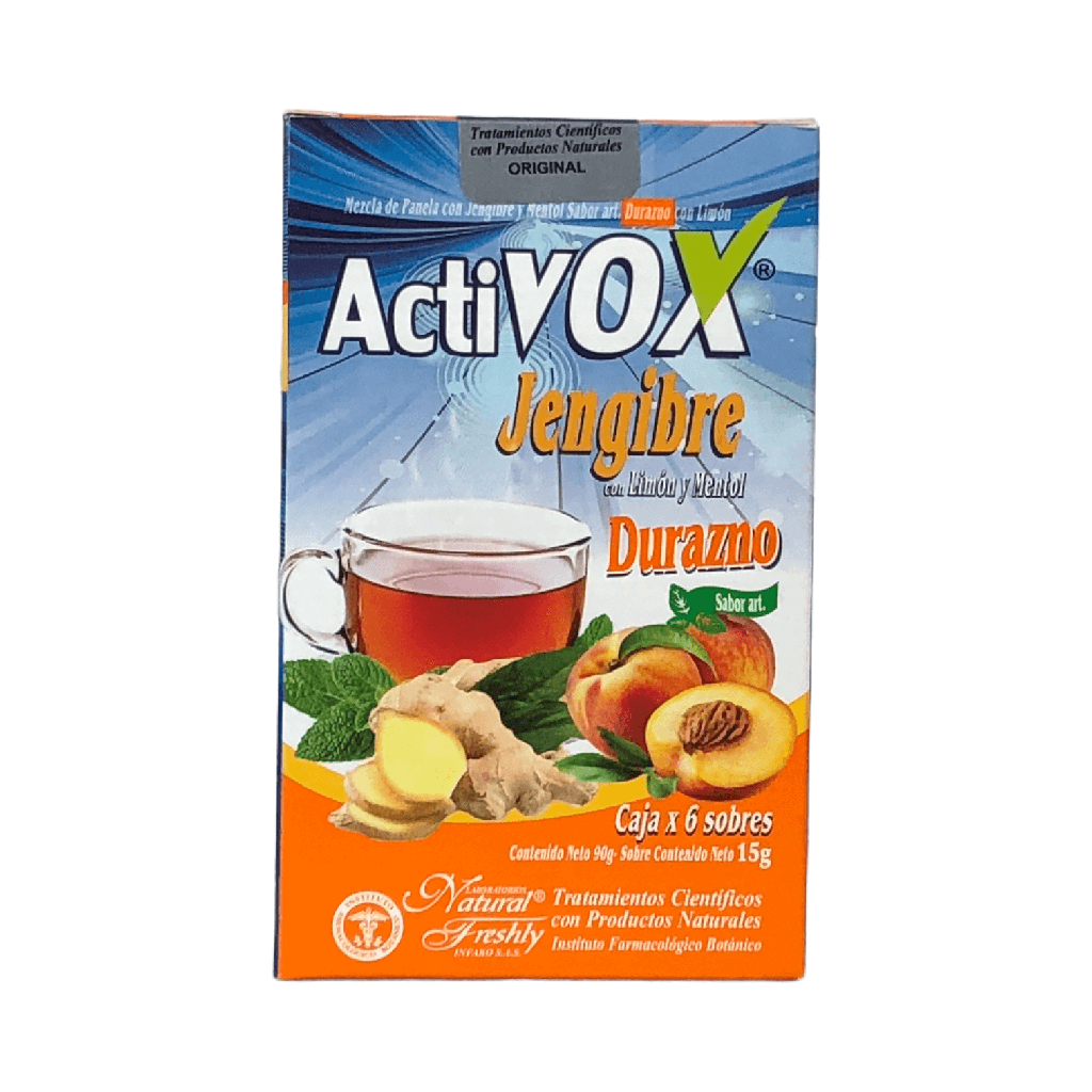 Activox Jengibre Durazno Sobre Caja X 6 Und (Natural Freshly)