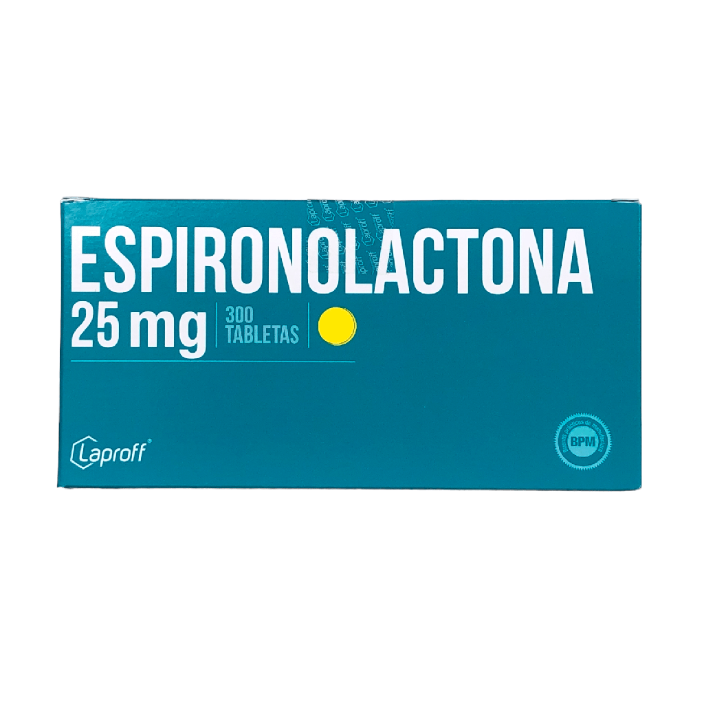 Espironolactona 25 Mg Tabletas Caja X 300 Und (Laproff)