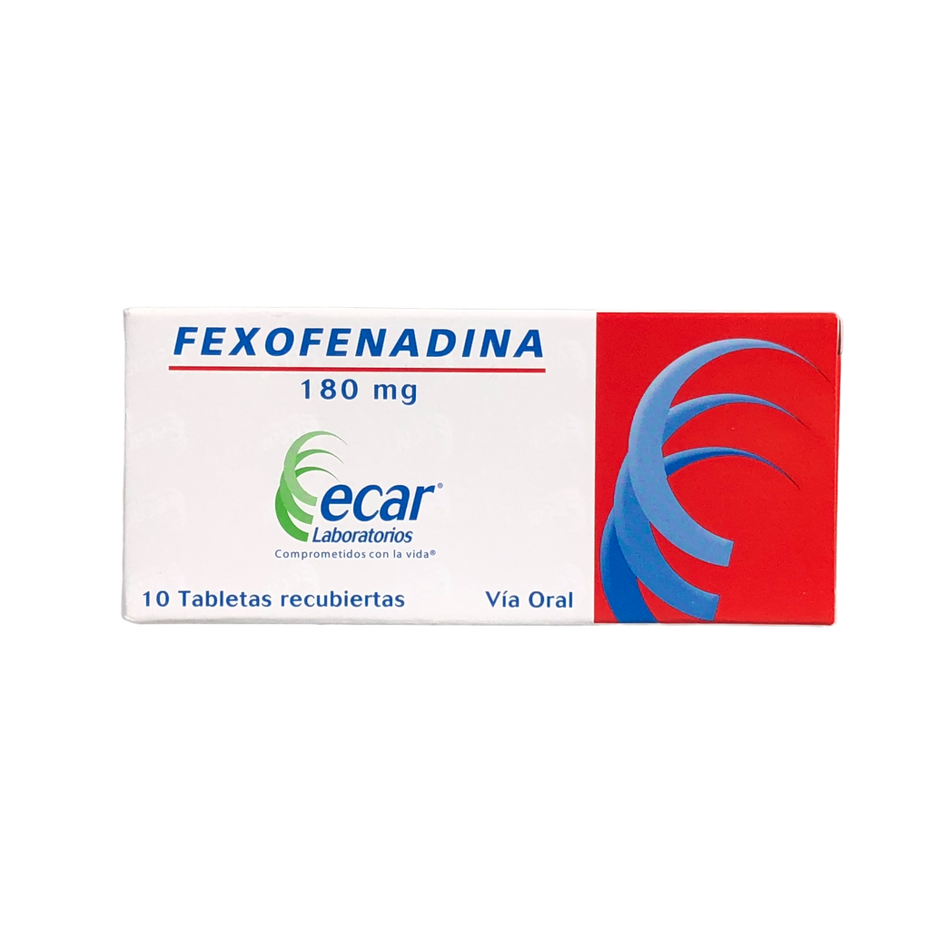 Fexofenadina 180 Mg Tableta Recubierta Caja X 10 Und (Ecar)