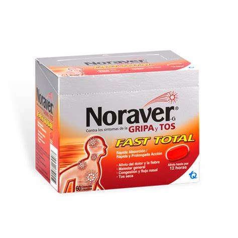 Noraver Gripa (Ibuprofeno+Fenilefrina+Cetirizina) Caja x 60 Capsulas Und (Tecnoquimicas)