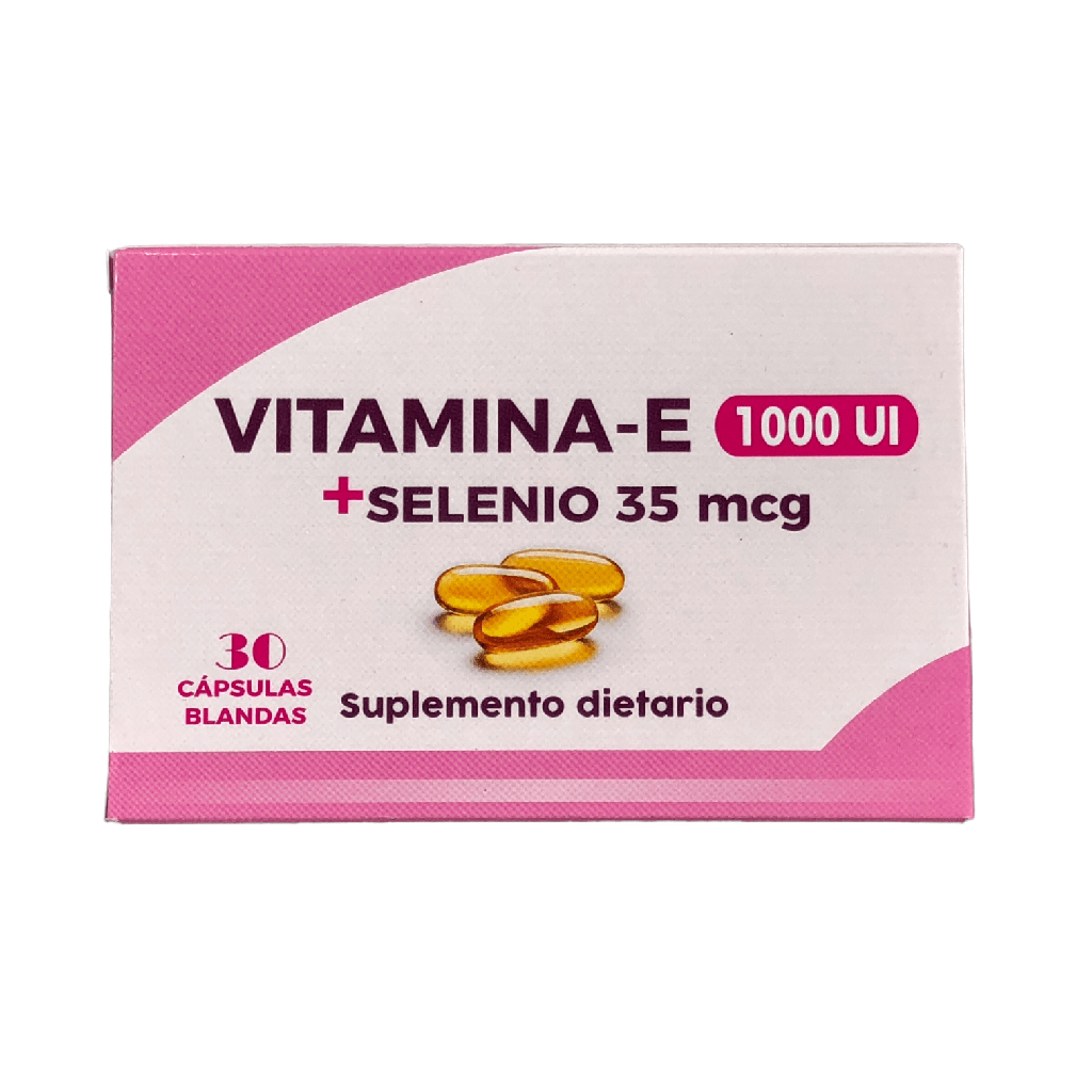 Vitamina E 1000 Ui +  Selenio Capsula Caja x 30 Und (Comerlat)