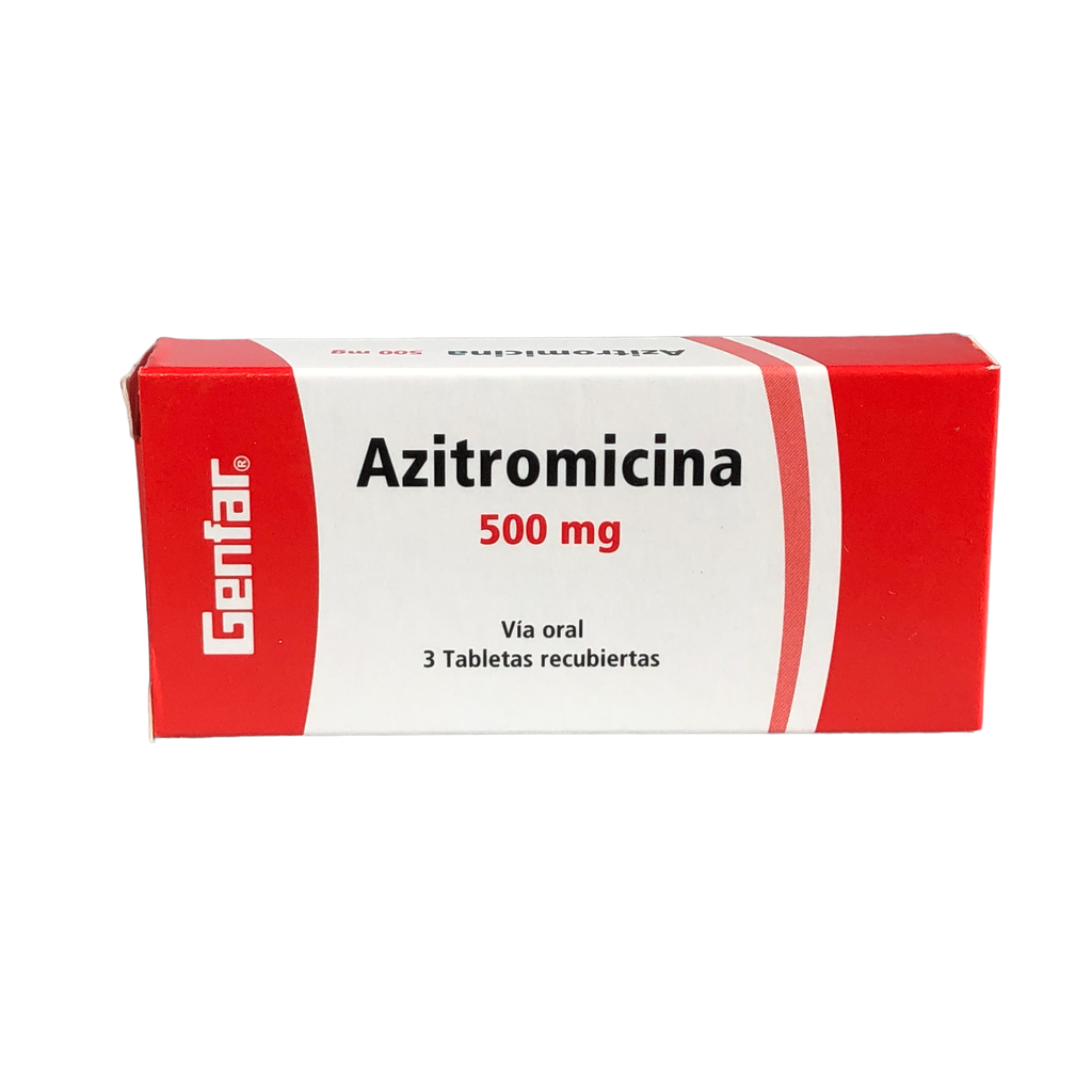 Bonificado Azitromicina 500 mg tableta Caja x 3 Und (Genfar)