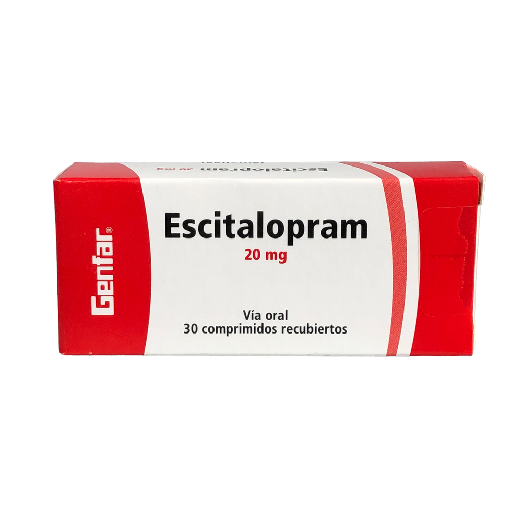 Bonificado Escitalopram 20 mg Comprimido Caja x 30 Und (Genfar)