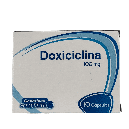 [7703712032552] Doxiciclina 100 Mg Caja x 10 Capsulas Und (Coaspharma)