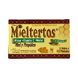 [7707232095769] Mieltertos Mentholyptus Pastillas Masticables Sobre Caja X 12 Und (Natural Freshly)