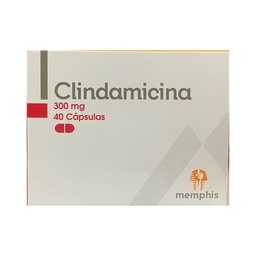 [7704412429284] Clindamicina 300 Mg Caja x 40 Capsulas Und (Memphis)