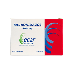 [7702184010181] Metronidazol 500 Mg Caja x 100 Tabletas (Ecar)