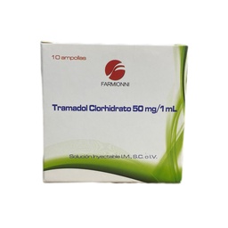 [7703153024345] Tramadol 50 Mg Solucion Inyectable Caja x 10 Ampollas Und (Farmionni)