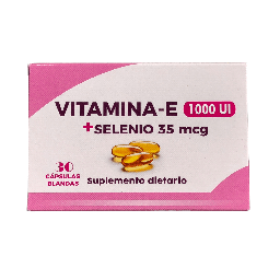 [7709670465838] Vitamina E 1000 Ui +  Selenio Capsula Caja x 30 Und (Comerlat)