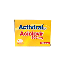 [7707019412628] Activiral (Aciclovir) 800 Mg x 10 Tabletas (Labquifar)