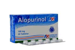 [7706569000729] Alopurinol 100 Mg Caja x 30 Tabletas (American Generics)