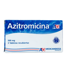 [7706569001245] Azitromicina 500 Mg Caja x 3 Tabletas (American Generics)