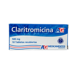 [7706569000668] Claritromicina 500 Mg Caja x 10 Tabletas (American Generics)