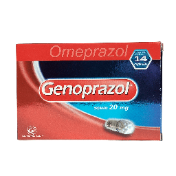 [650240003950] Genoprazol (Omeprazol) 20 Mg Caja x 14 Capsulas (Genomma)