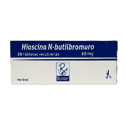 [7702195076510] Hioscina Butil Bromuro 10 Mg Caja x 20 Tabletas (Recipe)