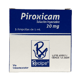 [7702195719141] Piroxicam 20 Mg Caja x 5 Ampollas (Recipe)