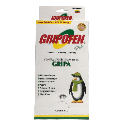 [7705753000637] Gripofen Plus (Acetaminofen+Fenilefrina+Cetirizina) Caja x 100 Tabletas (Lab.Seres)