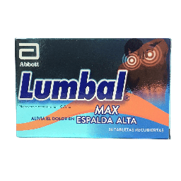 [7702870680278] Lumbal Max Espalda Alta (Acetaminofen+Naproxeno+Cafeina) Caja x 36 Tabletas (Lafrancol)