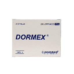 [7703546028226] Dormex (Diclofenaco) 100 Mg Caja x 20 Capsulas Und (Novamed)