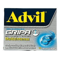 [7702132010959] Advil Gripa (Ibuprofeno+Clorfeniramina+Fenilefrina) Caja x 10 Capsulas (GSK)