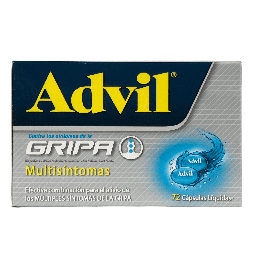 [7702132010980] Advil Gripa (Ibuprofeno+Clorfeniramina+Fenilefrina) Caja x 72 Capsulas (GSK)