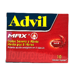 [7702132008611] Advil Max (Ibuprofeno) 400 Mg Caja x 10 Capsulas (GSK)