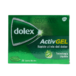 [7707397790356] Dolex ActivGel (Acetaminofen) 500 Mg Caja x 20 Capsulas (GSK)