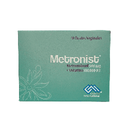 [7703153032111] Metronist (Metronidazol+Nistatina) 500/100.000 Mg Caja x 10 Ovulos (Colmed)