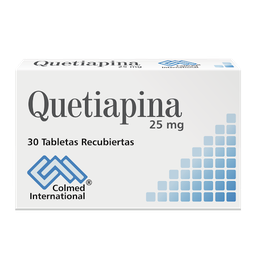 [7703153022822] Quetiapina 25 Mg Caja x 30 Tabletas Und (Colmed)