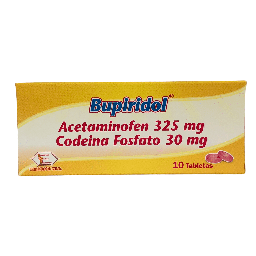 [7707019451870] Bupiridol (Acetaminofen+Codeina) 325/30 Mg Caja x 10 Tabletas (Labquifar)