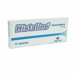 [7709990609677] Histaline (Desloratadina) 5 Mg Caja x 10Tabletas (Med-Line)