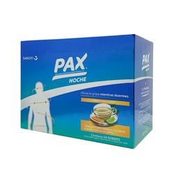 [7706263200654] Pax Noche Panela/Limon (Acetaminofen+Fenilefrina+Clorfeniramina) Caja x 24 Sobres (Eurofarma)