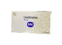 [7702057717346] Levotiroxina 25 Mcg Caja x 30 Tabletas (Tecnoquimicas)