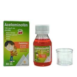 [7704412015036] Acetaminofen 150mg/5ml Jarabe Pediatrico Frasco x 60ml (Memphis)