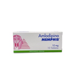 [7704412100640] Amlodipino 10 Mg Caja x 10 Tabletas (Memphis)