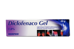 [7704412855069] Diclofenaco 1.0% Gel Topico Tubo x 50 g (Memphis)